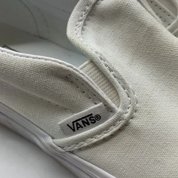 Vans off The Wall White slip on loafer Sz 1.5 - Picture 3 of 9